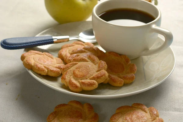 Biscoitos de biscoito para café da manhã - close-up — Fotografia de Stock