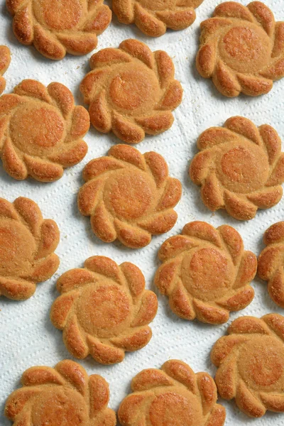 Galletas de shortbread para el desayuno - primer plano —  Fotos de Stock