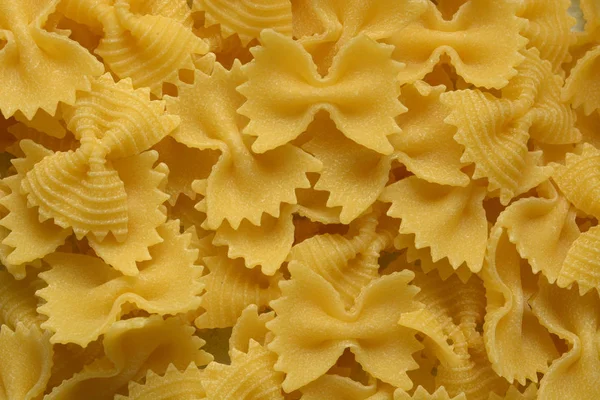 Egg pasta in the shape of a butterfly — Stock Photo, Image