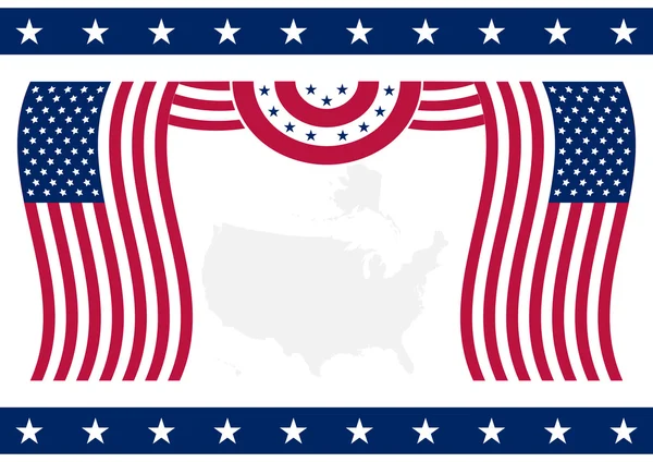 미국 국기 배경 — 스톡 벡터