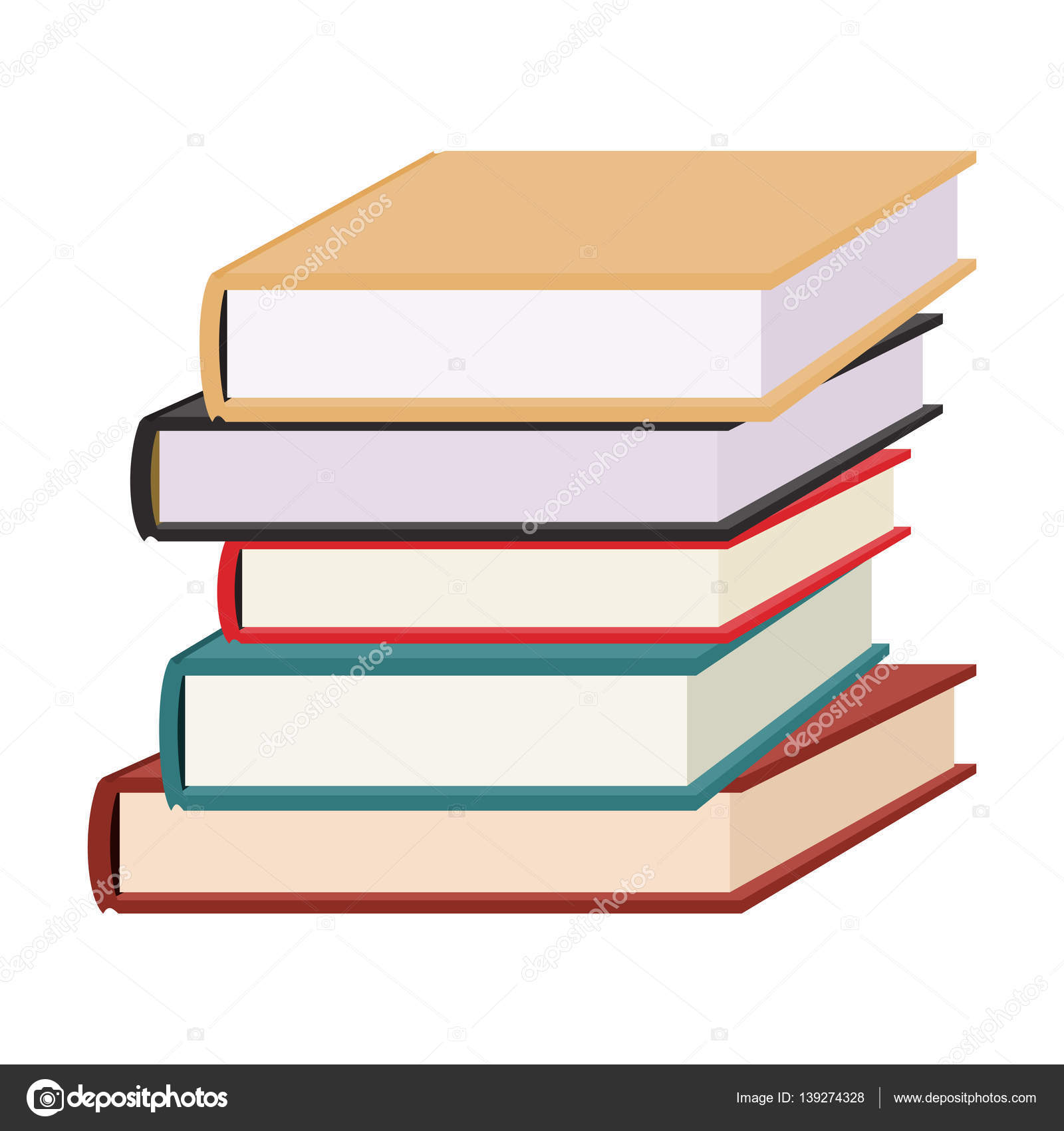 Pile de  livres  vector illustration   Image vectorielle 