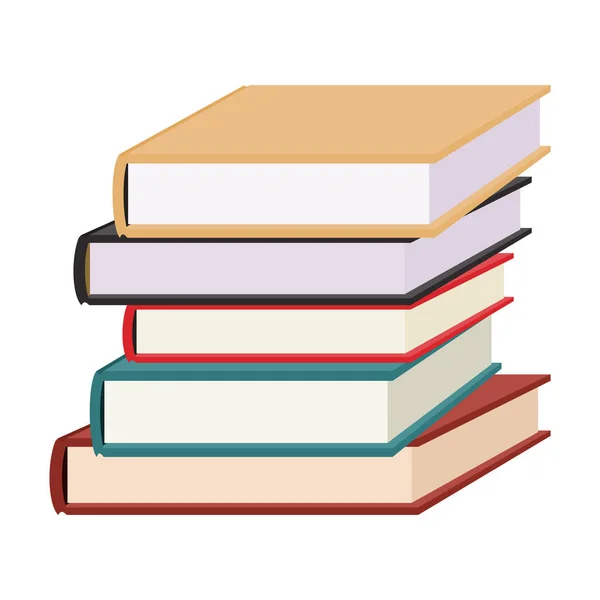 Stack of books vector illustration. — Stock Vector