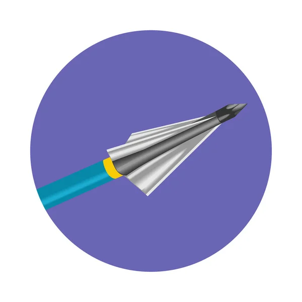 Bow arrow vector icon. — Stock Vector