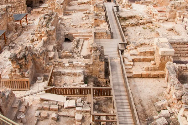 Crusader middeleeuwse vesting in Beit Guvrin Nationaal Park — Stockfoto