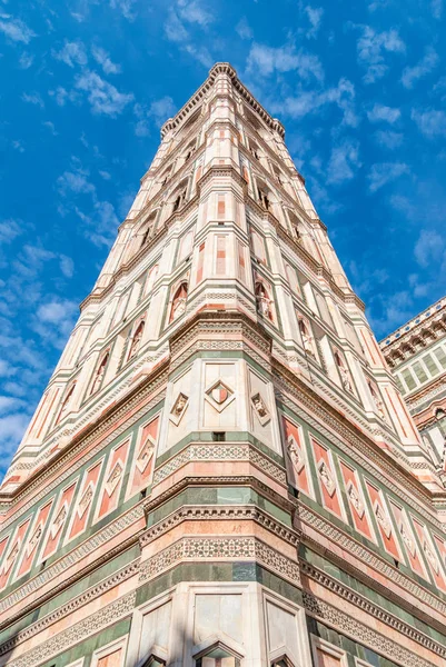 Giottos Campanile histórica Cidade Velha de FlorênciaToscana, Itália . — Fotografia de Stock