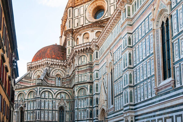 Beautiful renaissance cathedral Santa Maria del Fiore in Florenc