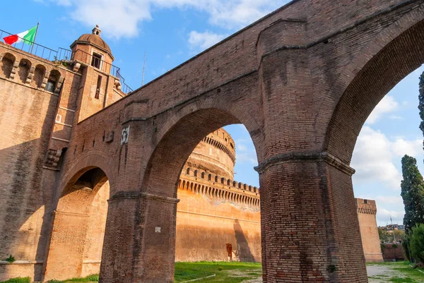 Fragment av Castel Sant 'Angelo i Rom. Hadrianus mausoleum. — Stockfoto