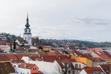 Çek Cumhuriyeti 'nin Trebic manastırında Gotik ve Rönesans Bazilikası Aziz Procopius