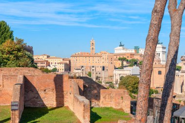 Roma forumunun Roma, İtalya 'daki antik kalıntıları.