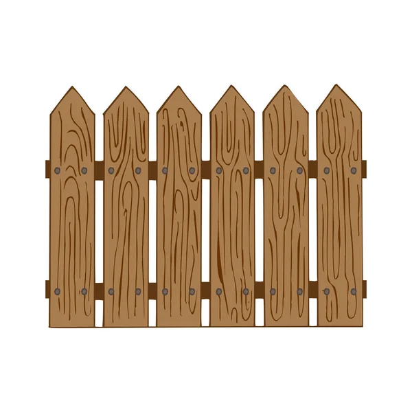 Wooden fence vector illustration — Stock Vector