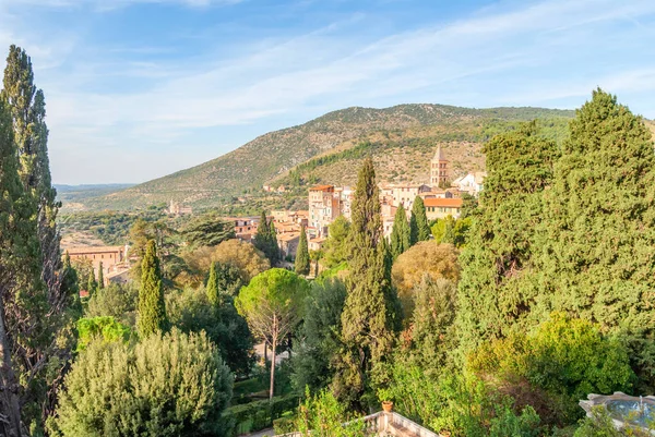 View of Tivoli, garden and Catholic church San Pietro alla Carit — Stock Photo, Image