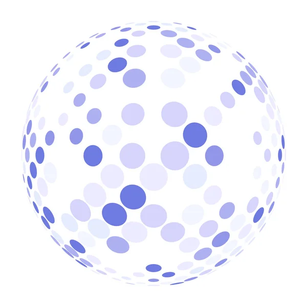 Abstrakcyjny Symbol Globu Odizolowana Ikona Wektora Internet Koncepcja Sieci Społecznościowych — Wektor stockowy
