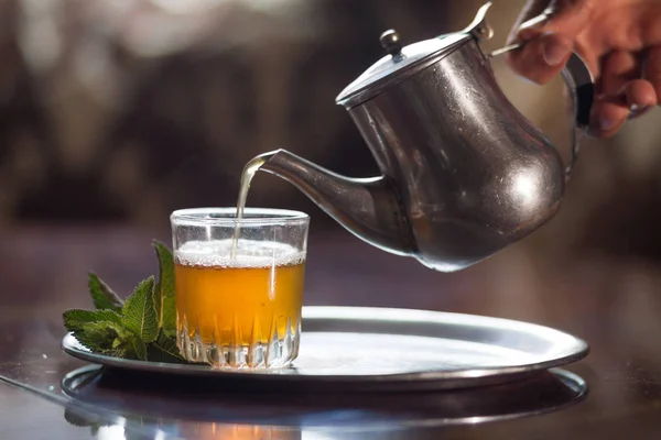 Moroccan traditional tea — Stock Photo, Image