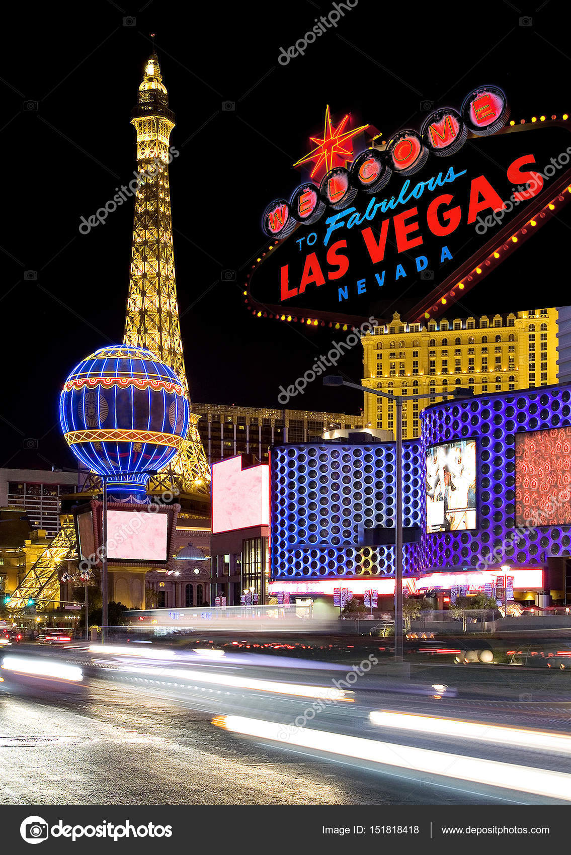 Jogo Na Noite E Ganha Por Las Vegas. Nevada. Fotografia Editorial