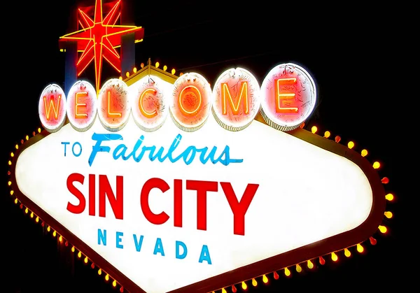 Benvenuti a Sin City (Las Vegas ) — Foto Stock