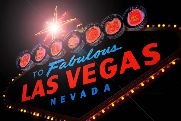 Welkom bij fabulous las vegas — Stockfoto