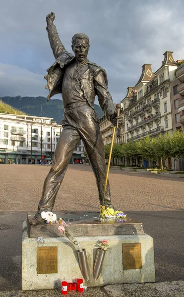 Freddie mercury statua Obrazek Stockowy