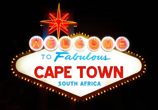 Vítejte Báječné Ceduli Kapského Města — Stock fotografie