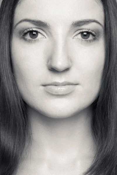 Kaukázusi barna-fekete-fehér portré — Stock Fotó