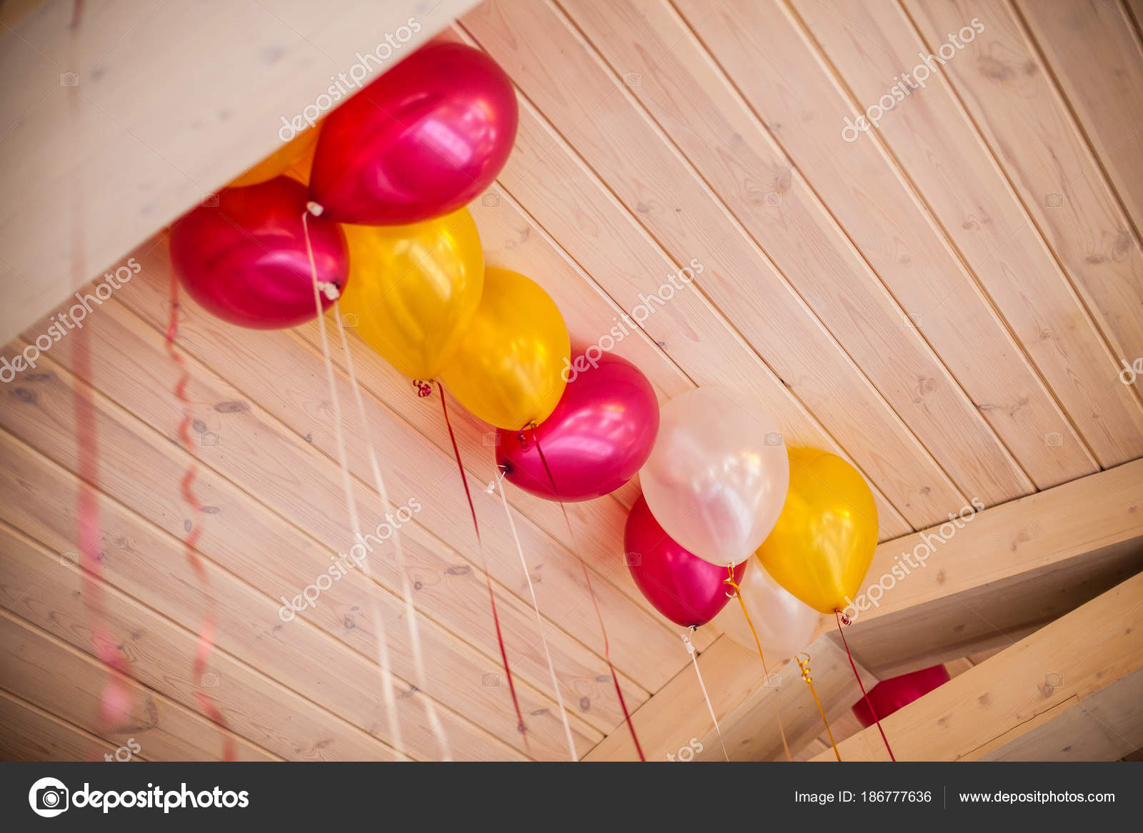 Balloons Ceiling Restaurant Stock Photo C Thepushba 186777636