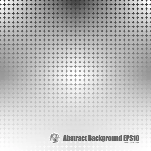Gray dot gradient background — Stock Vector