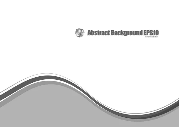 Fondo de onda gris abstracto — Vector de stock