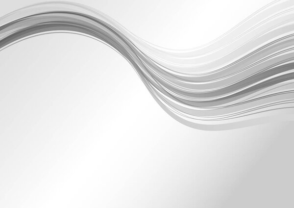 Abstract grey modern wave background