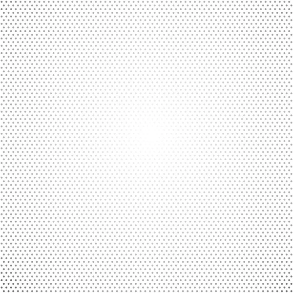 Pequeno gradiente de pontos cinza no fundo branco — Vetor de Stock