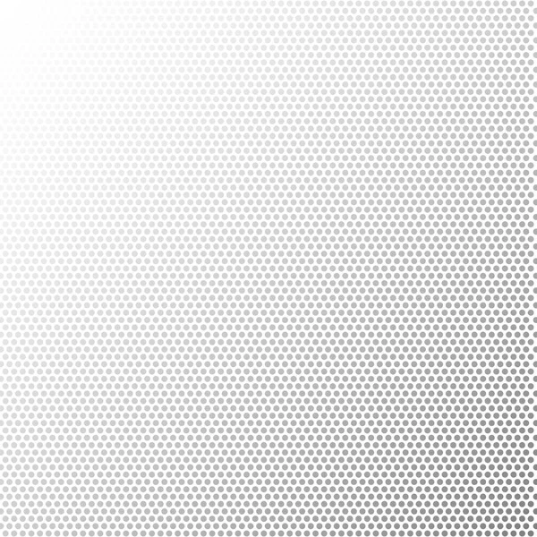 Gray dots gradient on white background — Stock Vector