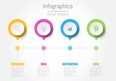 Infographic için yaratıcı kavramı iş verileri