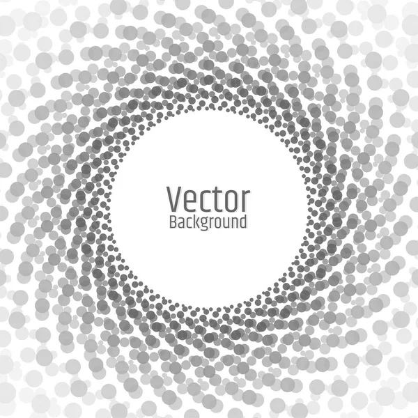 Abstract grijze cirkel frame achtergrond — Stockvector