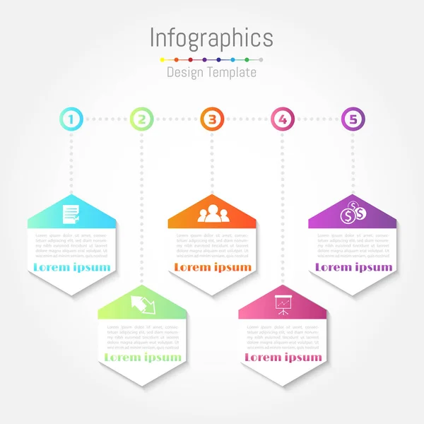 Kreativní koncept obchodních dat pro infografiku — Stockový vektor