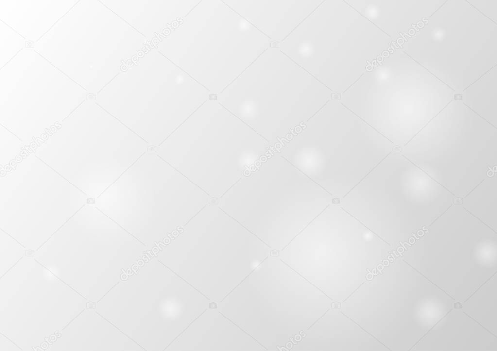 Abstract soft blur lights on gray background