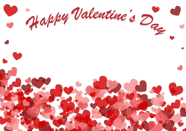 Valentine Day Background Hearts — Stock Vector