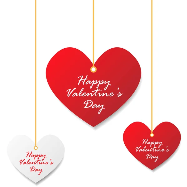 Etiqueta Del Corazón Día San Valentín — Archivo Imágenes Vectoriales