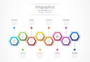 Infographic tasarım öğeleri iş verilerinizi 8 seçenekleri, parçalar, adımları, zaman çizelgeleri veya işlemler ile için. Vektör çizim.