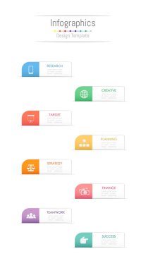 Infographic tasarım öğeleri iş verilerinizi 8 seçenekleri, parçalar, adımları, zaman çizelgeleri veya işlemler ile için. Vektör çizim.
