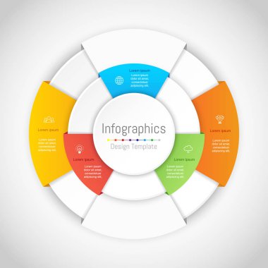 Infographic tasarım öğeleri iş verilerinizi 5 seçenekleri, parçalar, adımları, zaman çizelgeleri veya işlemler ile için. Vektör çizim.