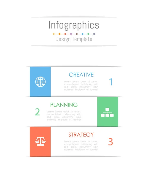 Elementos de diseño infográfico para sus datos empresariales con 3 opciones, piezas, pasos, líneas de tiempo o procesos. Ilustración vectorial . — Archivo Imágenes Vectoriales