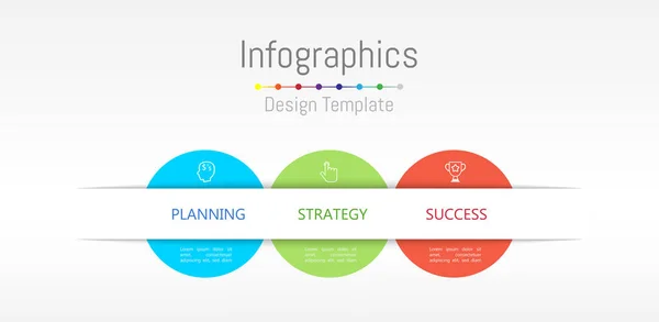 Elementos de diseño infográfico para sus datos empresariales con 3 opciones . — Vector de stock