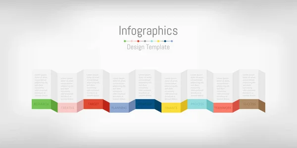 Elementos de diseño infográfico para sus datos de negocio con 9 opciones . — Archivo Imágenes Vectoriales