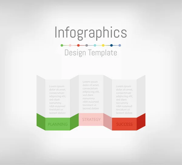 Infographic Design Elements Your Business Data Options Parts Steps Timelines — Διανυσματικό Αρχείο