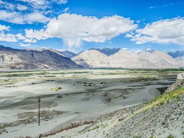 Beautiful mountain near Hunder Sand Dunes , the high altitude deserts in the world