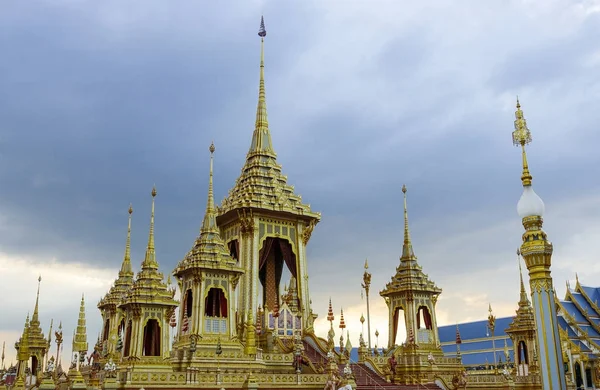 Bangkok, Tayland: 29 Kasım 2017 için Hm Kral Bhumibol Adulyadej Sanum Luang, Kraliyet krematoryum 