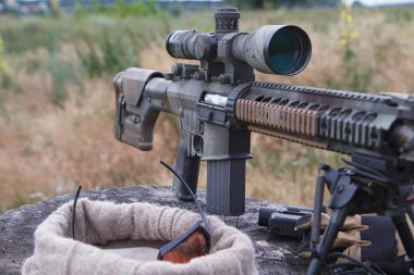 Airsoft strikeball sniper rifle clipart