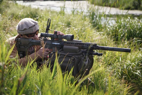 Airsoft strikeball sniper rifle Stock Photo by ©danissimo_photo 170722854