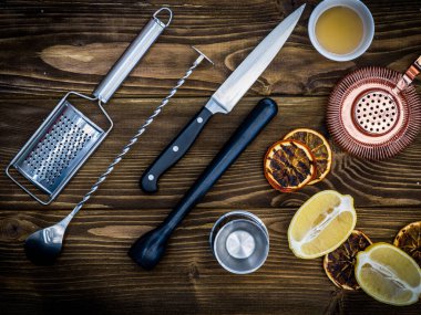 Bar aksesuarları arka plan