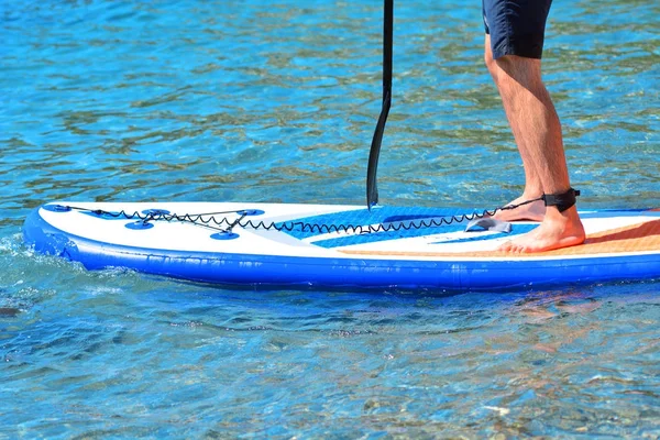 Sup surfing. Stand up paddle. — Stock Photo, Image