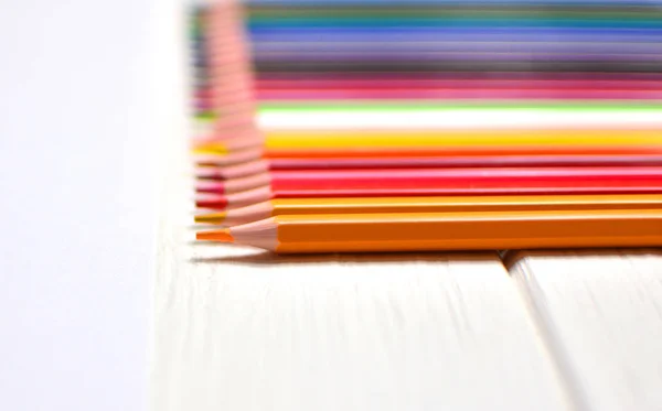 Fondo Fresco Lápices Colores —  Fotos de Stock