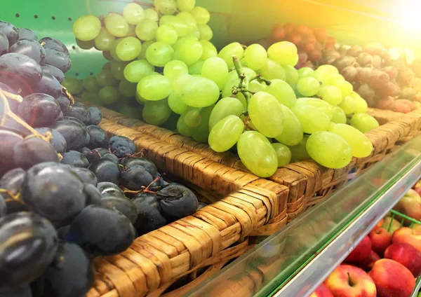 Groente Fruitsector Markt Etalage — Stockfoto